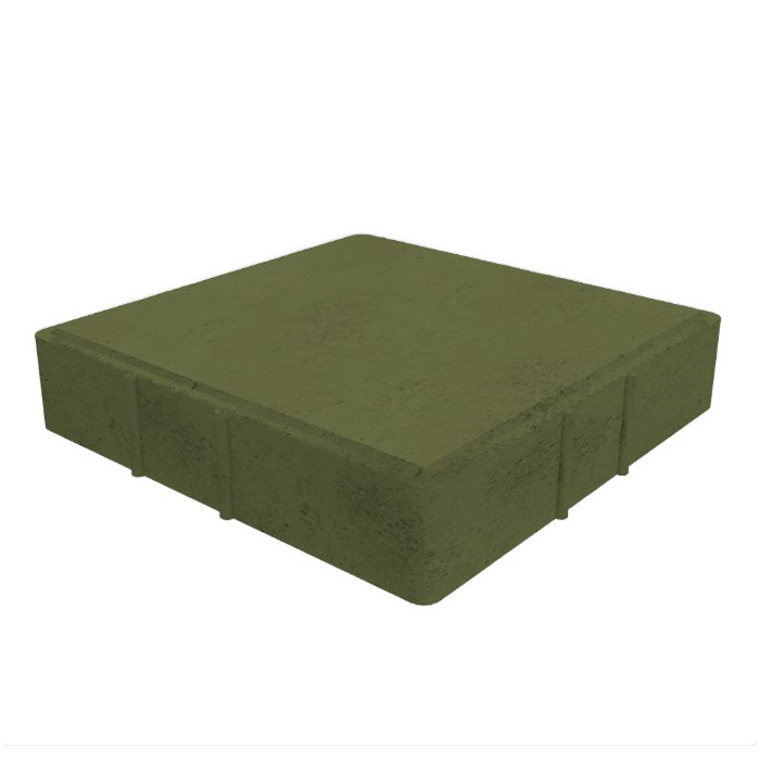 Квадратная тротуарная плитка 500х500х50 Зеленый